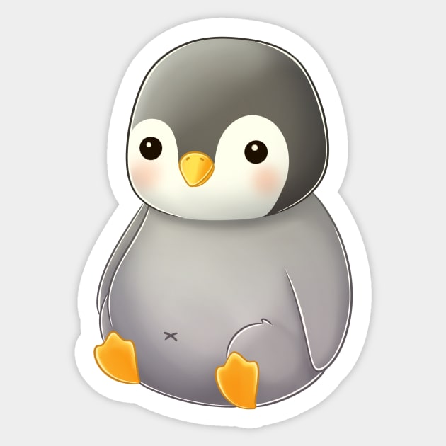 Cute Penguin Sticker by TimeSkiff